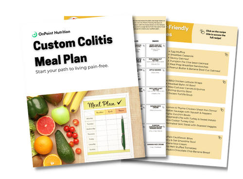 Customized Personal Meal Plan - Ulcerative Colitis