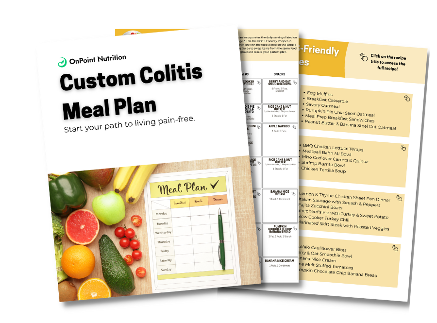 Customized Personal Meal Plan - Ulcerative Colitis