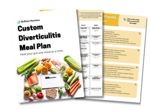 Customized Personal Meal Plan - Diverticulitis